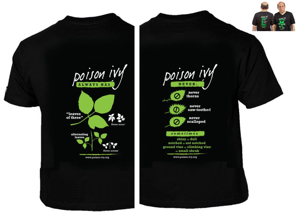 black poison-ivy tshirt