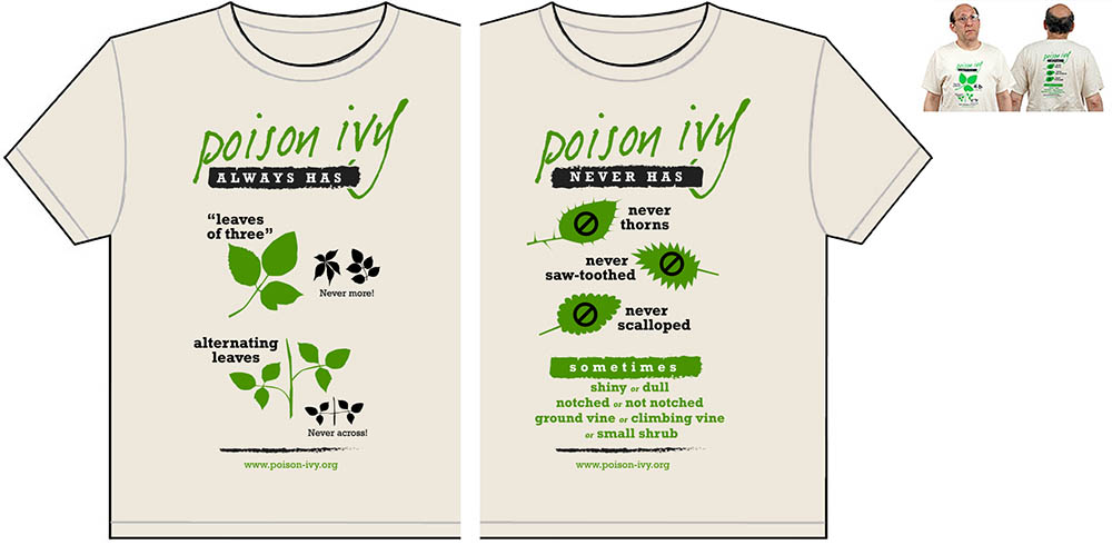 natural poison ivy always-never tshirt