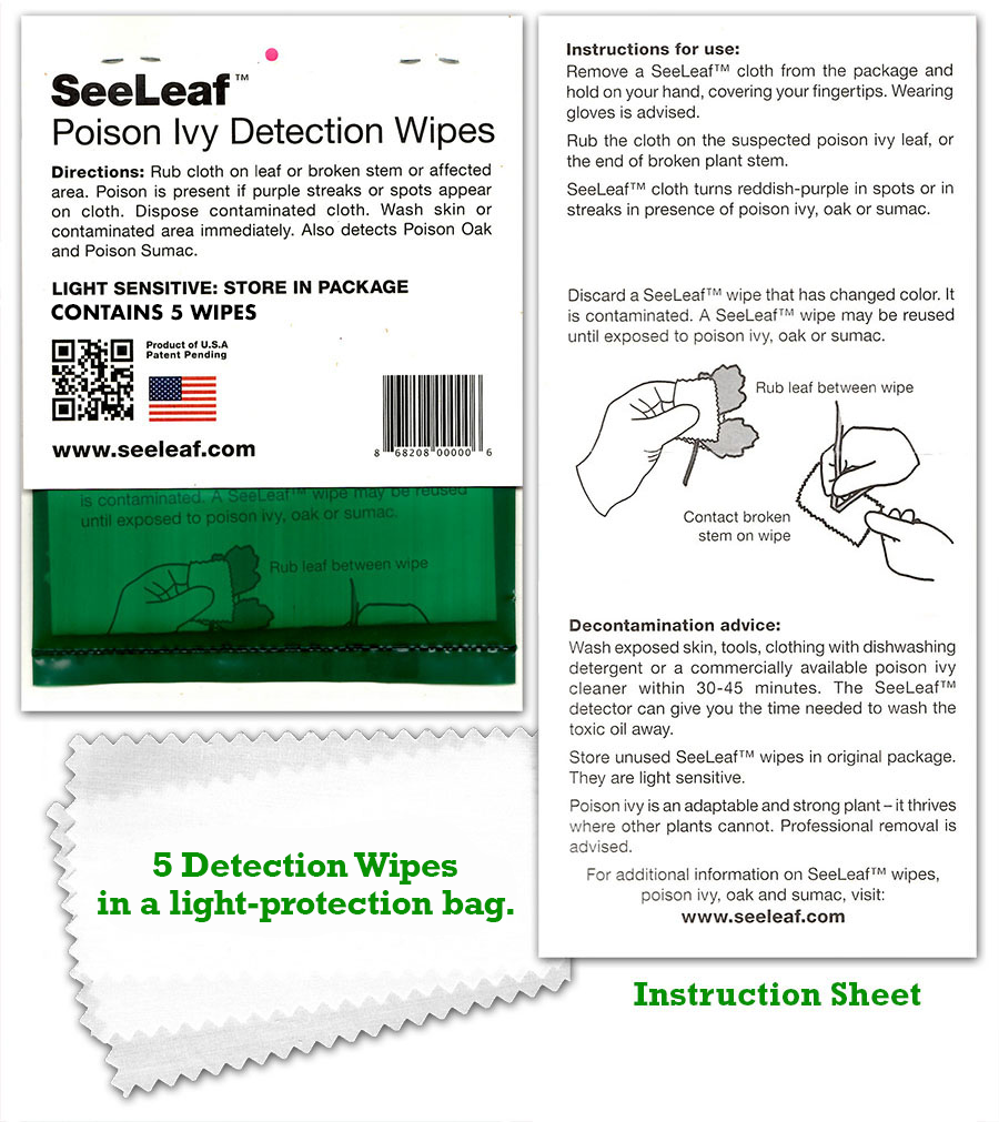 SeeLeaf Detection Wipes 2 SeeLeaf Wipes